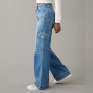 NWT American Eagle DREAMY DRAPE
SUPER HIGH-RISE BAGGY WIDE LEG